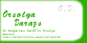 orsolya darazs business card